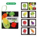 Educational vegetable theme baby cloth book with colorful 3D illustrations and handle - Vegetables (20g)