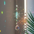 AB crystal snowflake suncatcher pendant with rainbow prism for Christmas window decor - AB Color Snowflake - Ball
