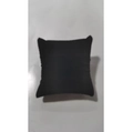 Small black velvet pillow cushion for watch and bracelet jewelry display storage - Black Plush Fabric 9x9