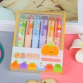 6-pack of colorful mini vegetable-themed highlighters in a transparent box - Vegetable Series Mini (6 Pcs)