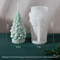Molde de silicona para vela de árbol de Navidad en espiral con muestra de 12,7 cm - Árbol de Navidad 1D ZL-223
