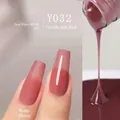 Japanese style berry red gel polish Y032 in both matte and glossy finishes - Y-032 Condensed Jam Red