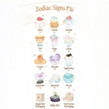 Pai Crystal Blind Box Cat with Zodiac theme showing rotating light base and glitter fill - Zodiac Crystal (Full Set Box)