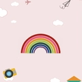 Colorful rainbow enamel brooch pin in alloy metal finish for women's shirt collar - Rainbow