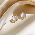Round Cat's Eye Style (2# Silver Pin - Round Cat's Eye)