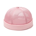 Atmungsaktive pinke Mesh-Docker-Mütze mit minimalistischem Design für den Sommer - Verstellbar / Rosa