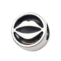 Silver hollow lip-shaped large hole bead for DIY bracelets and necklaces jewelry making - Round Lips Mouth 10x11mm