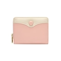 Damen-Geldbeutel in Pink und Creme mit Reißverschluss und vielen Kartenfächern - Rosa