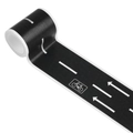 DIY black road tape for kids featuring white bicycle lane icons and directional arrows - Standard Road Tape