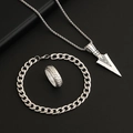 Rhombus Arrow Ring Set / Silver