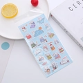 Single sheet of colorful cartoon bear bubble stickers in transparent packaging for kids - Polar Bear Series