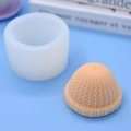 Silicone mold for DIY baking and crafts with detailed knitted hat texture and pattern - Hat