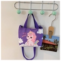 Purple nylon kids crossbody bag with cute unicorn print and lucky unicorn text detail - Purple Pony