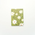 Mini daisy pattern notepad with green cover and portable 30-page pocket design - Green Daisy (SR2008-36)