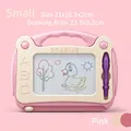 Portable pink magnetic drawing board for kids with stylus and easy-carry handle - Small Pink Portable Drawing Board
