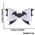 Fermaglio per capelli a forma di ali di pipistrello glitter per costume di Halloween - Taglia unica / Fermaglio per Capelli con Fiocco di Pipistrello