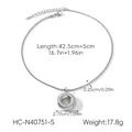 Detailed view of silver donut pendant with 2.77cm diameter and polished finish - Silver Circle Style (HC-N40751-S)