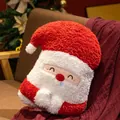 Cuscino di Babbo Natale in peluche rosso e bianco per decorazioni natalizie da 40cm - Babbo Natale Rosso / 40CM