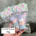 Dreifarbiges Pastell-PINCH-Stressspielzeug-Set mit bunten Perlen in Klarsichtverpackung - Makronen Kandierte Hagebutte
