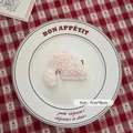 Knitted pink and white mini Christmas hat decoration for DIY crafts, 7cm x 8cm size - Hat-02