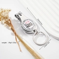 Portachiavi tagliaunghie con dedica per nonna e decorazione floreale su sfondo bianco - Benedizione di Nana (款式1)