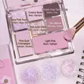 7-Farben-Lidschattenpalette mit Malven- und Erdtönen in matten und glitzernden Finishes - MBG 7-Farben #19 Fließendes Licht Iris