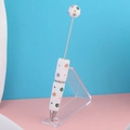 Penna con perline fai-da-te con texture bianca e decorazioni a fiori colorati - Penna Margherita