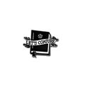 Punk-stijl emaille pin van een toverboek met Let's Conjure-slogan en pentagram - Toverboek (LET'S CONJURE)