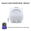 Vierkante siliconen mal voor lotionfles basis en doe-het-zelf hars ambachten - Vierkante Lotionfles Basis