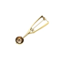 Polierter goldener 304 Edelstahl Eisportionierer mit praktischem Federgriff - Klein (4cm) / Gold