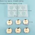 6-cavity apple silicone mold set for fondant and chocolate with 3D fruit details - 9110-Apple Slice