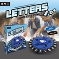 Blauw Letters Wind-Fire Rings woordspel voor 2-8 spelers en familieplezier aan de tafel - 2e Generatie Engelse Versie