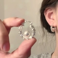 30# Ear Hoop - Silver