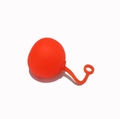 Inflatable red bubble ball toy made of transparent TPR material with integrated pull ring - Mini 25cm / Orange