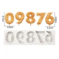 Silicone number molds for 0-9 candles with elegant floral relief design in gold finish - Numbers 0-6 / Gray