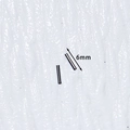 Tiges de conversion 0,8 mm à 1,2 mm en acier inoxydable pour piercing oreille, 6 mm - Accessoire de Manchon de Tige de 6mm / Convient aux tiges fines de 0,8 mm