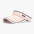 Visière de soleil rose clair pour femme avec protection UV et design minimaliste - Rose
