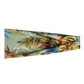 Elastic sports headband with vibrant tropical leaf print for running and yoga - 35# Tropical Jungle Mix