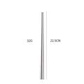 Silver 304 stainless steel chopsticks, 22.5cm length and 32g weight, sleek metal finish - Silver Chopsticks