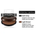 Dual-color waterproof eyebrow powder in 01 Dark Grey and Light Brown for natural brows - 01# Dark Grey + Light Brown