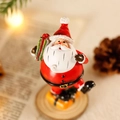 Mini Weihnachtsmann Figur auf Geschenkbox-Basis für Tischdeko und Foto-Requisiten - Nr. 8 Weihnachtsmann (Stehend mit Geschenkbox)