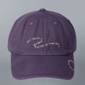 Casquette de baseball en coton violet foncé avec broderie blanche élégante sur fond gris - M(56-58cm) / Violet Clair