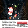 Christmas snowman and Santa static window cling for festive glass decoration - 40*55CM / 194A-Santa and Snowman