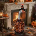 Western goose costume with Halloween pumpkin cloak and matching wizard hat set - Halloween Pumpkin H