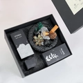 Wizard of Oz essential oil diffuser gift set with natural crystals and botanical elements - Hidden Mountain Sandalwood (Black Gift Box)