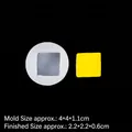 Mini molde de silicona para crear mantequilla o queso en resina y chocolate b289 - B289 / Transparente