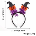 Cerchietto di Halloween con zucche e cappelli da strega per decorazione festa - Cappello da Strega Zucca Nappina Viola