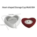 Stampo in silicone a forma di cuore per portacandele in resina e scatole di gioielli - Stampo Portacandele Cuore