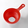 Entonnoir de cuisine pliable rouge en plastique avec poignée pour huile et confiture - Rouge