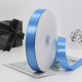 Roll of 2cm blue silk satin ribbon for gift wrapping and cake decoration - 91m / 36# Lake Blue